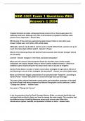 SSM 3301 Exam 1 Questions With Answers @ 2024