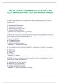 NBSTSA CERTIFICATION EXAM 2020 B /CERTIFICATION  EXAM NBSTSA QUESTIONS 2022-2023 ORIGINAL VERSION 1. Which of the following is considered the MOST important skill for a surgical  technologist? A. management of specimens B. management of sponges C. maintai