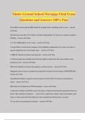 Xinnix Ground School Mortgage Final Exam Questions and Answers 100% Pass