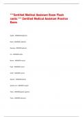 ***Certified Medical Assistant Exam Flash cards.*** Certified Medical Assistant Practice Exam