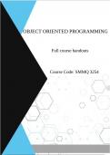 OBJECT ORIENTED PROGRAMMING HANDBOOK