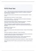 FCTC Final Test- Answered