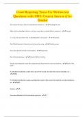 Court Reporting Texas Csr Written test Questions with 100% Correct Answer s| A+ Graded