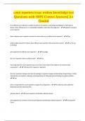 court reporters texas written knowledge test Questions with 100% Correct Answers| A+ Graded