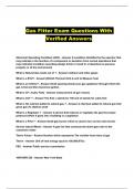 Gas Fitter Exam Questions With Verified Answers