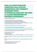 NEW ATI PEDS PROCTOR COMPLETE 2024 ACTUAL QUESTIONS AND CORRECT ANSWERS WITH RATIONALE|ALREADY GRADED A+ RATED HIGHSCORE BY EXPERTS TOPSCORE!!! 