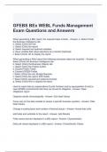 GFEBS BEx WEBL Funds Management Exam Questions and Answers 2024