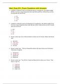 Med_Surg 201_Exam Questions with Answers