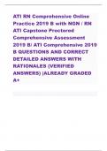 Ati comprehensive predictor pdf real exam 2023/2024 update Comprehensive predictor retake