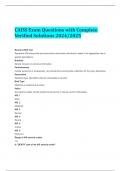 CAISS Exam Questions with Complete Verified Solutions 2024/2025
