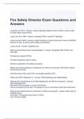 Fire Safety Director Exam Questions and Answers 2024