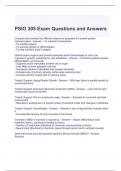 PSIO 305 Exam Questions and Answers 100% correct 