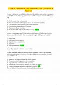 ATI RN Fundamentals Proctored Exam Questions & Answers, 2025/2026