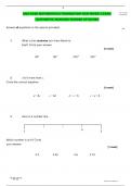 AQA GCSE MATHEMATICS FOUNDATION TIER PAPER 3 EXAM  (AUTHENTIC MARKING SCHEME ATTACHED