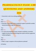 PHARMACOLOGY EXAM 4 200 QUESTIONS AND ANSWERS 2024.PHARMACOLOGY EXAM 4 200 QUESTIONS AND ANSWERS 2024.