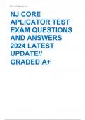 NJ CORE APLICATOR TEST EXAM QUESTIONS AND ANSWERS 2024 LATEST UPDATE//GRADED A+