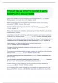 TCOLE FINAL STUDY GUIDE 2 WITH COMPLETE SOLUTIONS 2024