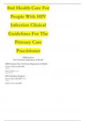 0ral Health Care For  People With HIV  Infection Clinical  Guidelines For The  Primary Care  Practitioner