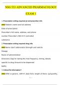 Nsg 533 advanced pharmacology Exam 1 Questions with 100% Correct Answers | Updated & Verified