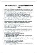 ATI Med Surg Proctored Exam Practice Questions 2023/2024 A+ GRADED 