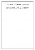 CONTRACT LAW NON CONTRACTUAL LIABILITY REVIEW NOTES