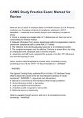 CAMS Study Practice Exam:/ Marked for Review What are the six areas of emphasis listed in FinCEN's Advisory to U.S. Financial Institutions on Promoting a Culture of Compliance, published in 2014? - ANSWER-1. Leadership must actively support and underst