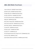 AML 2024 Wells Final Exam I Knew a Woman 48 - ANSWER-Theodore Roethke We Real Cool 326 - ANSWER-Gwendolyn Brooks The Bean Eaters 326 - ANSWER-Gwendolyn Brooks The Day Lady Died 510 - ANSWER-Frank O'Hara The Truth the Dead Know 