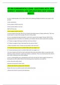 ATI RN FUNDAMENTALS EXAM QUESTIONS WITH 100%  CORRECT ANSWERS AND EXPLANATIONS NEW VERSION  2022!!!! A nurse is collecting data on four clients. Which of the following findings should the nurse report to the  provider 1.Heart rate 62/min 2.Urine output of