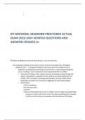 ATI MATERNAL NEWBORN PROCTORED ACTUAL  EXAM 2023-2024 VERIFIED QUESTIONS AND  ANSWERS GRADED A+ ATI Maternal Newborn Proctored Exam Pointers- you can finish this  ● Complications Related to the Labor Process: Priority Intervention for a Prolapsed  Umbilic