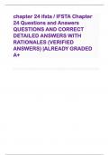 chapter 24 ifsta / IFSTA Chapter 24 Questions and Answers QUESTIONS AND CORRECT DETAILED ANSWERS WITH RATIONALES (VERIFIED ANSWERS) |ALREADY GRADED A+ 