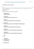 NR-293: |NR 293 PHARMACOLOGY FOR NURSING PRACTICE TEST 25 QUESTIONS WITH 100% SOLVED SOLUTIONS| VERIFIED ANSWERS
