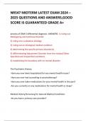 NR547 MIDTERM LATEST EXAM 2024 – 2025 QUESTIONS AND ANSWERS,GOOD  SCORE IS GUARANTEED GRADE A+