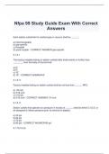 Nfpa 99 Study Guide Exam With Correct  Answers