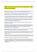  Bcbs and commercial Exam Questions with Correct Answers