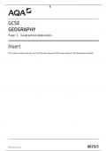 AQA-80353-INS-JUN22 / GCSE GEOGRAPHY Paper 3 Geographical Applications