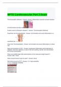 NPTE Cardiovascular Part 2 Exam with 100% correct Answers