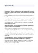 AIC Exam #2 Incorporated by Reference. - ANSWER-What is the name of the law principle for referring the Contractor to other documents that are not contained in the package provided? Plans - ANSWER-Which document issued by the Architect illustrates what is