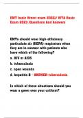 EMT basic Nremt exam 2022// VITA Basic Exam 2023 /Questions And Answers