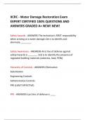 IICRC - Water Damage Restoration Exam EXPERT CERTIFIED 100% QUESTIONS AND ANSWERS GRADED A+ NEW! NEW! 