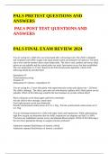 PALS PRETEST QUESTIONS AND ANSWERS 2024