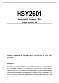 HSY2601 Assignment 2 Solutions Semester 1 2024