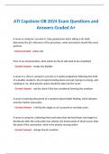 BUNDLE for ATI Capstone OB Exam 2024 Practice Questions and Answers Graded A+