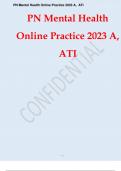 PN Mental Health Online Practice 2023 A, ATI