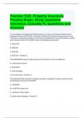 Pearson VUE: Property Insurance Practice Exam, Study questions insurance, Casualty FL Questions and Answers