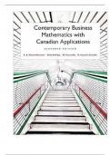 Solution Manual with Test Bank For Contemporary Business Mathematics with Canadian Applications 11th Edition By Kelly Ali Suzanne Coombs