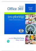 Solution Manual with Test Bank For Exploring Microsoft Office Excel 2019 Comprehensive, 1st Edition By Mary Anne Poatsy, Keith Mulbery, Jason Davidson