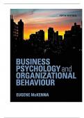 Test Bank For Business Psychology and Organizational Behaviour, 5th Edition By Eugene McKenna