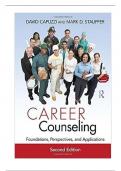 Test Bank For Career Counseling Foundations, Perspectives, and Applications, 2nd Edition By David Capuzzi