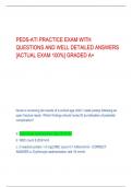 PEDS-ATI PRACTICE EXAM WITH  QUESTIONS AND WELL DETAILED ANSWERS  [ACTUAL EXAM 100%] GRADED A+ 