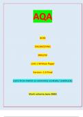 AQA GCSE ENGINEERING 8852/W Unit 1 Written Paper Version: 1.0 FinalQUESTION PAPER & MARKING SCHEME/ [MERGED] Marking scheme June 2023